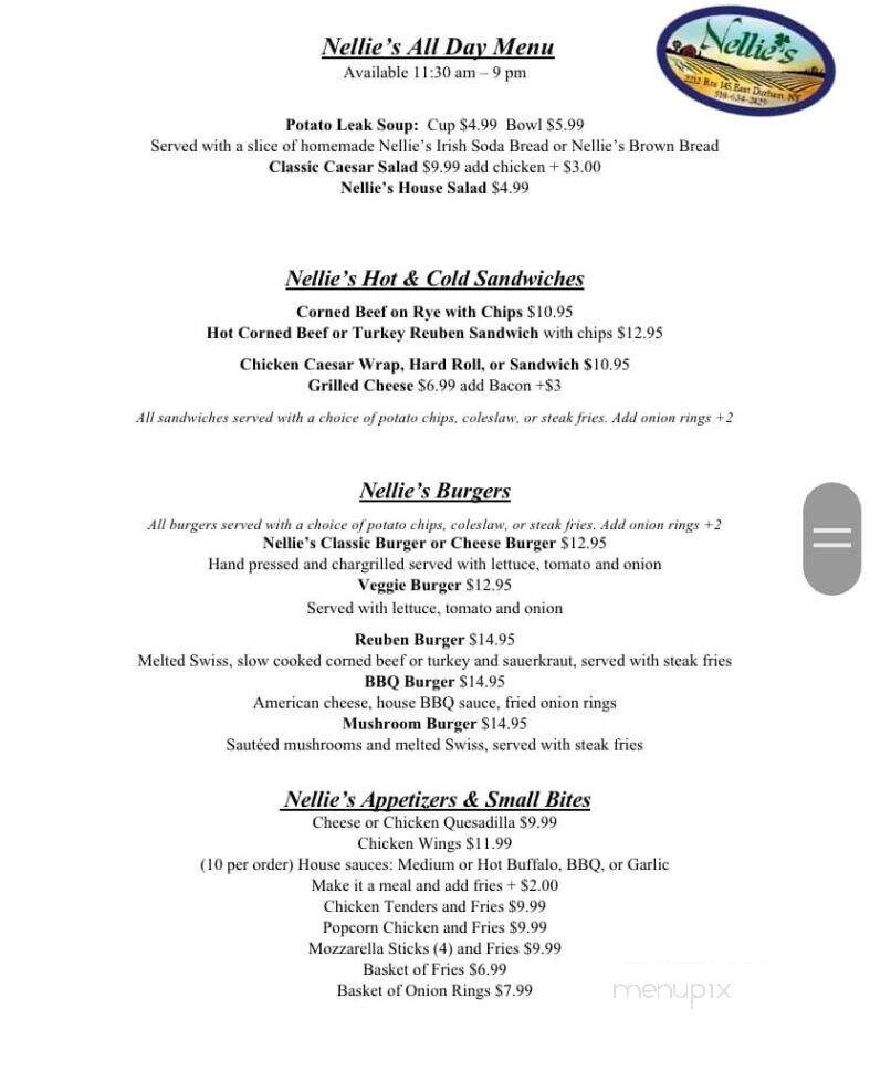 Nellie's - East Durham, NY menu_pic
