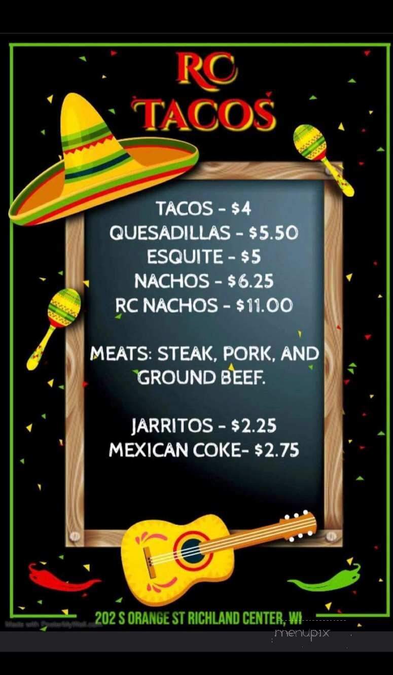 RC Tacos & Gorditas - Richland Center, WI menu_pic