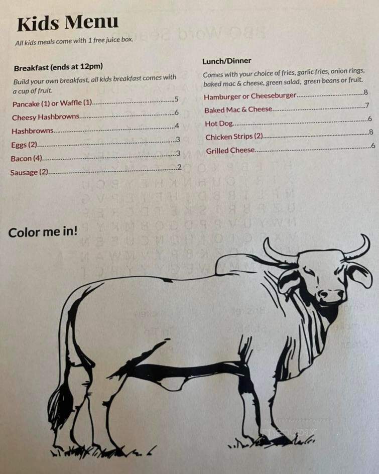 Stubbys Breakfast and BBQ - Cool, CA menu_pic