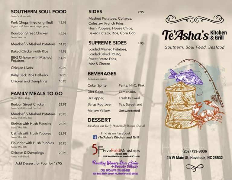 Te'Asha's Kitchen and Grill - Havelock, NC