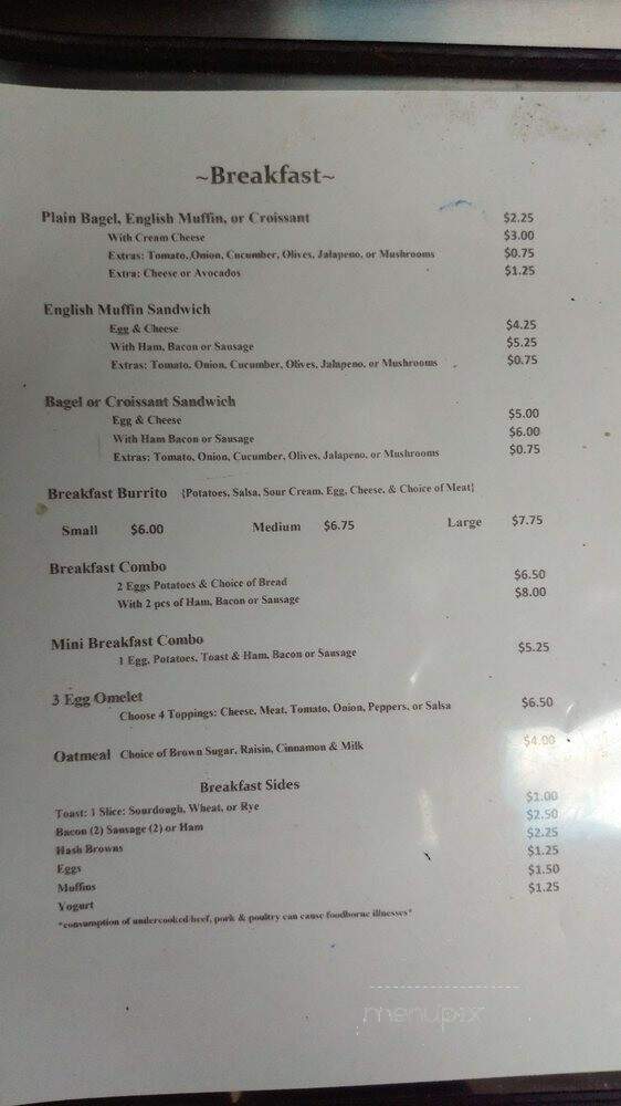 Courthouse Cafe - Eureka, CA menu_pic