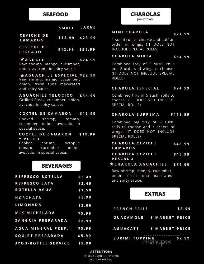 La Susheria Cocina Fusion - Chicago, IL menu_pic