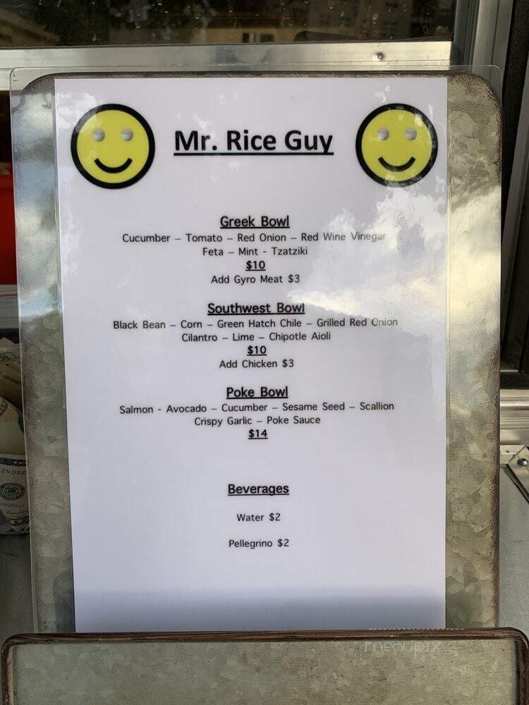 Mr Rice Guy - Denver, CO menu_pic