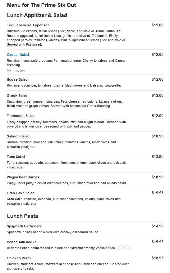 The Prime Stk Out - Pleasantville, NY menu_pic
