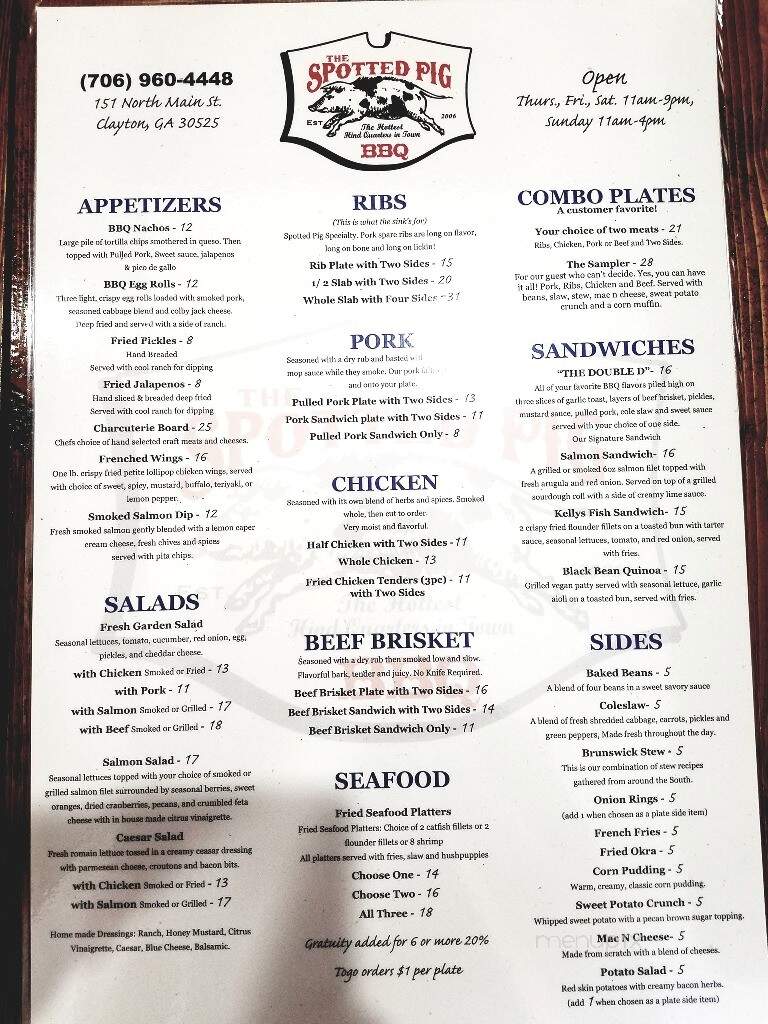 The Spotted Pig - Clayton, GA