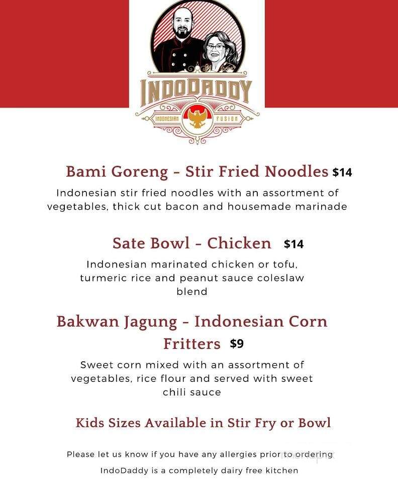 IndoDaddy - Bend, OR menu_pic