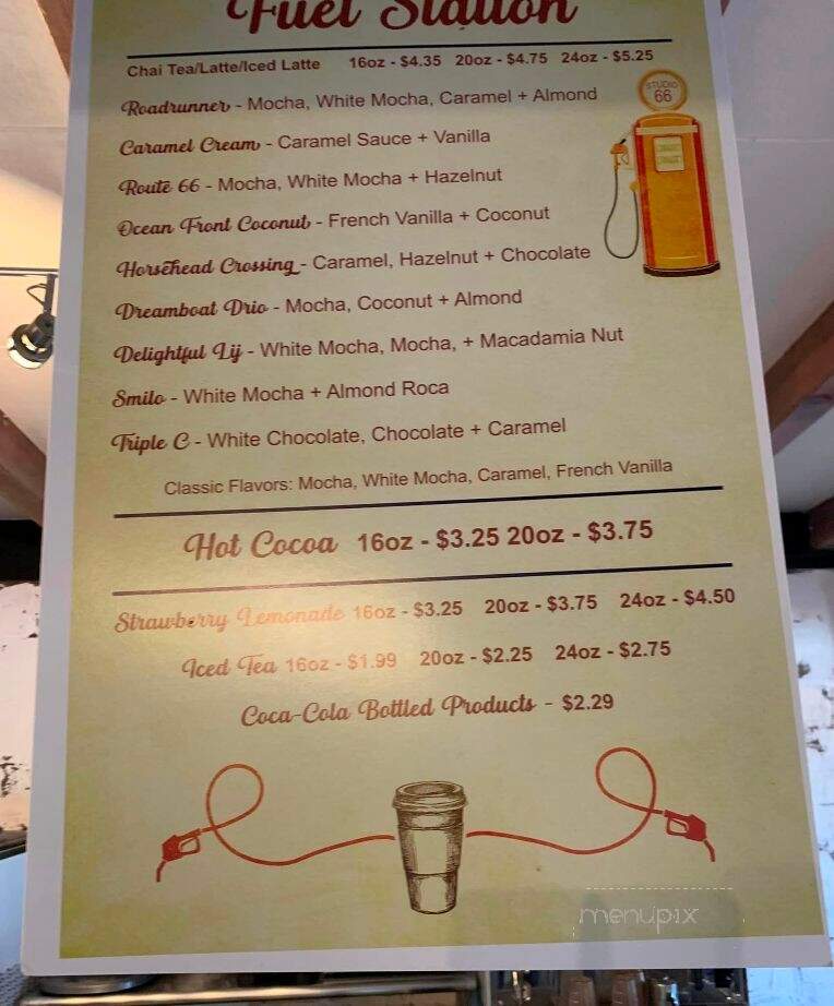 Studio 66 - Holbrook, AZ menu_pic