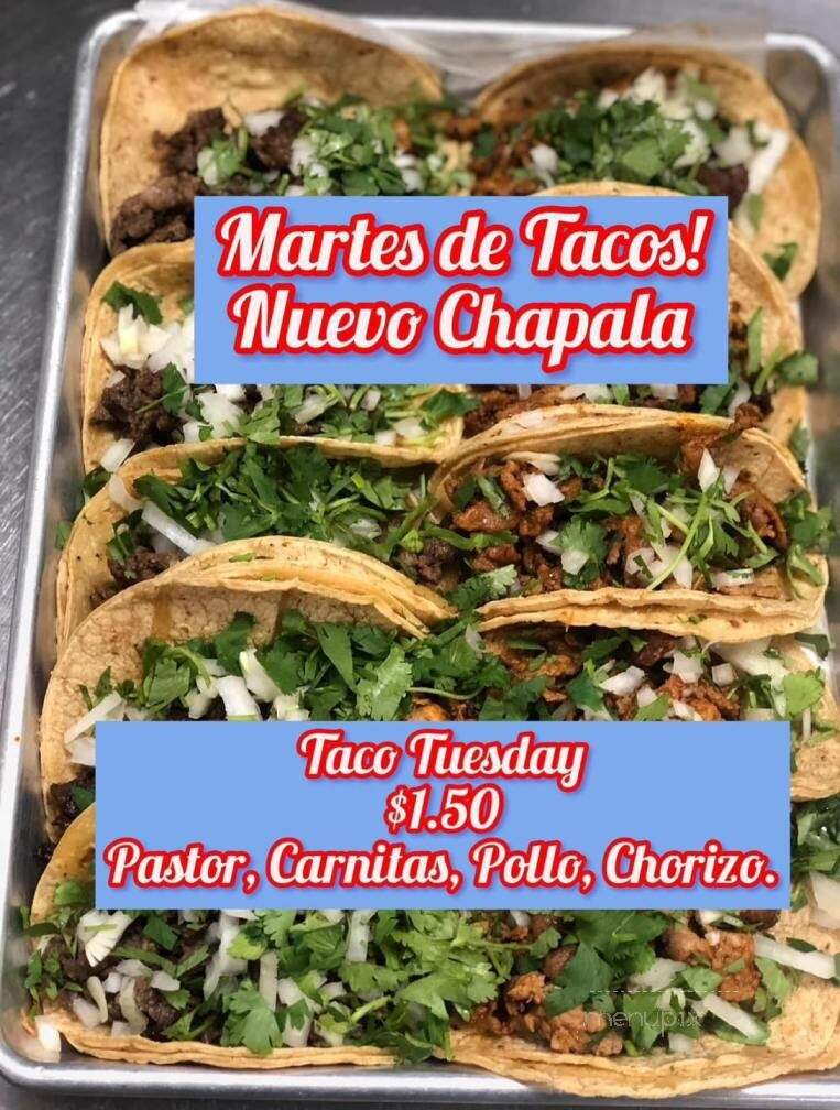 Taqueria Chapala - Hanover Park, IL menu_pic
