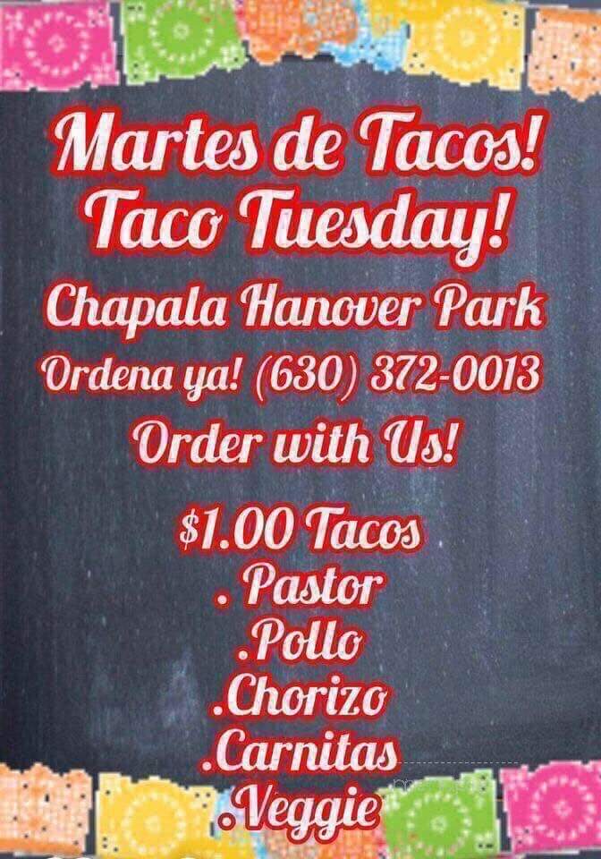Taqueria Chapala - Hanover Park, IL menu_pic