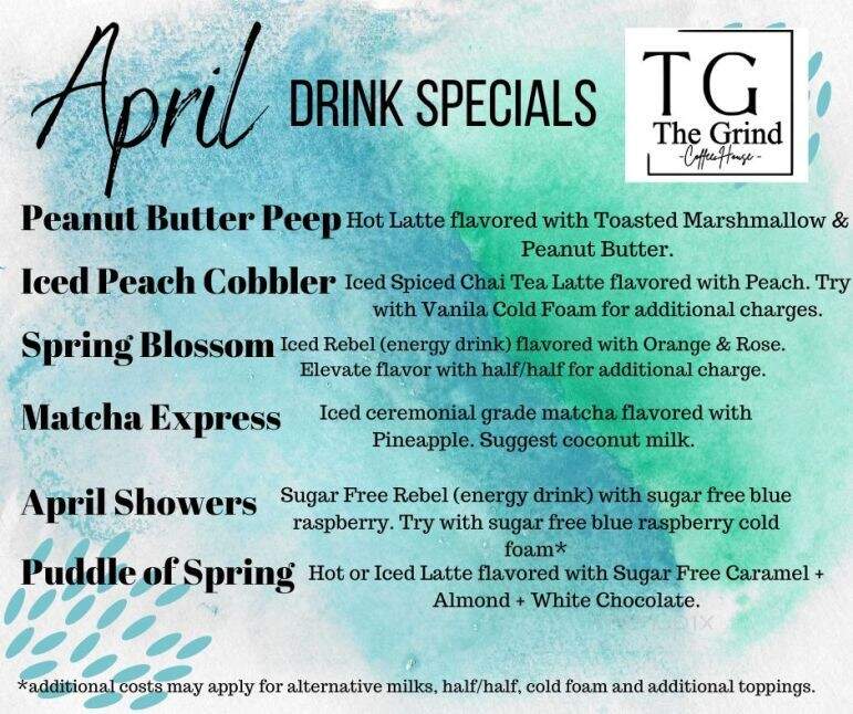 The Grind Coffee House - Manistique, MI menu_pic