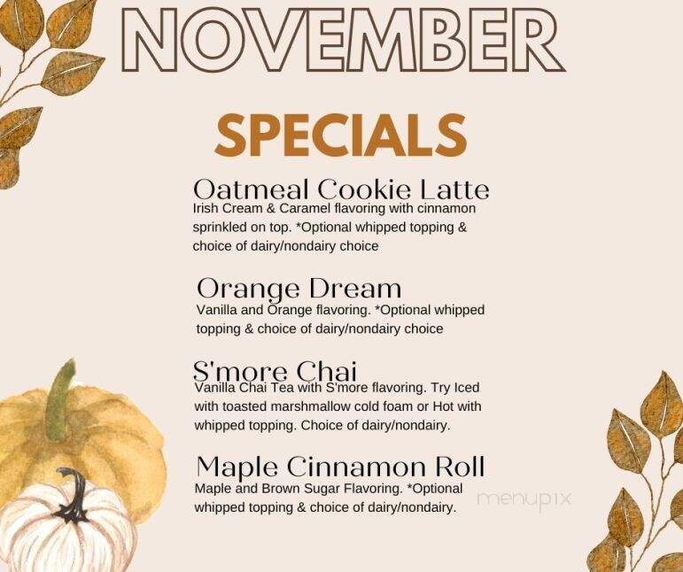 The Grind Coffee House - Manistique, MI menu_pic