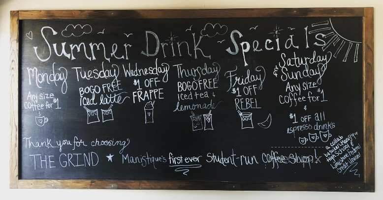The Grind Coffee House - Manistique, MI menu_pic