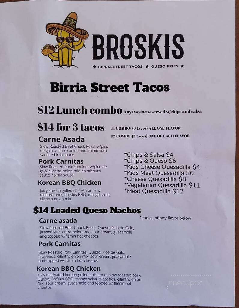 M & J Brand Saloon - West Fargo, ND menu_pic