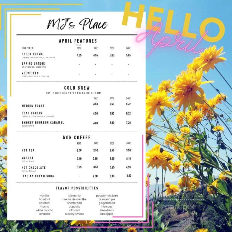 MJ's Place - Niceville, FL menu_pic