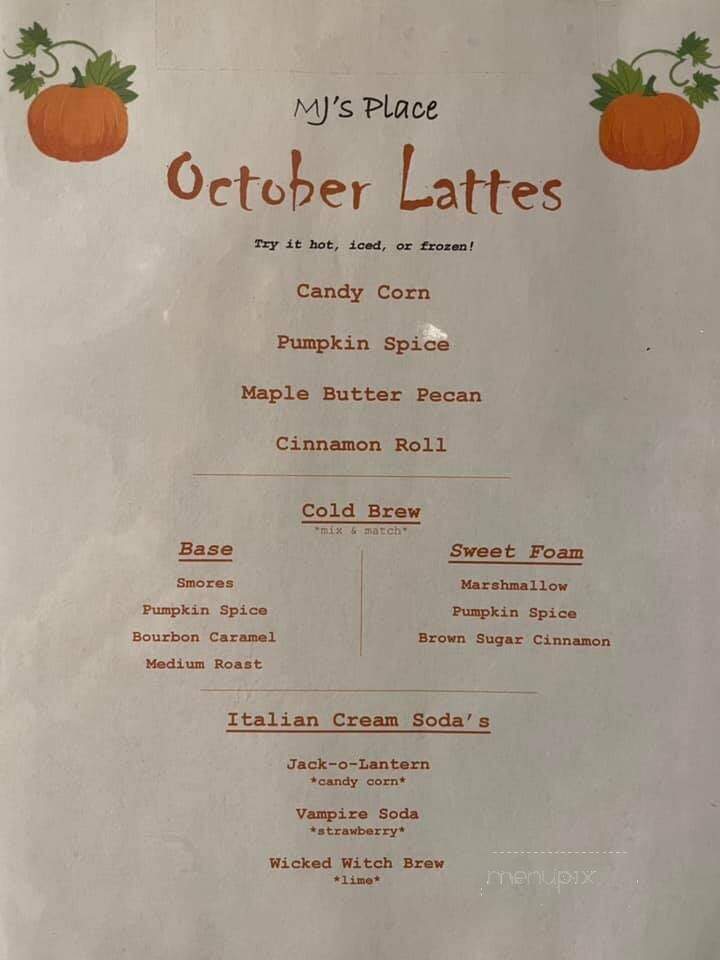 MJ's Place - Niceville, FL menu_pic