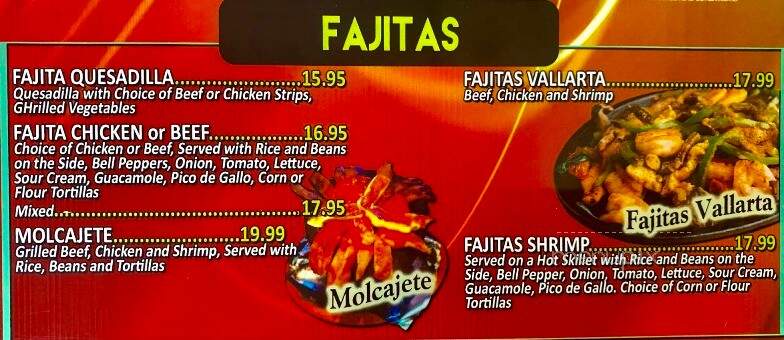 El Paladar de Mexico - Painesville, OH menu_pic