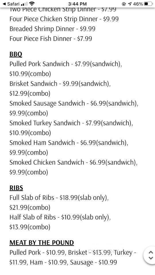 Mulligan's BBQ - Meriden, KS menu_pic