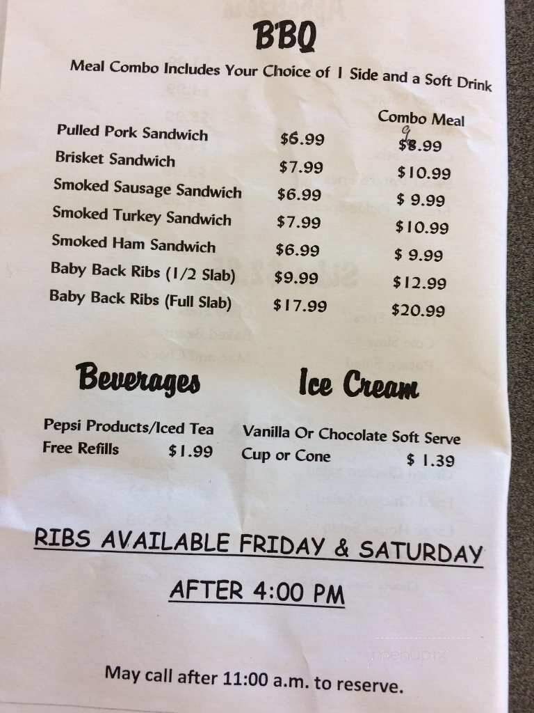 Mulligan's BBQ - Meriden, KS menu_pic