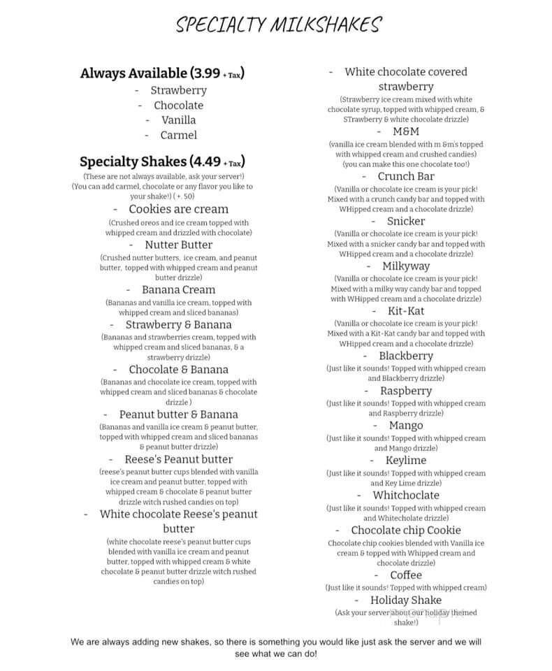 BB's Burger Shack - Caraway, AR menu_pic