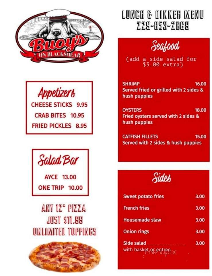 Buoy's on Blackshear - Cobb, GA menu_pic