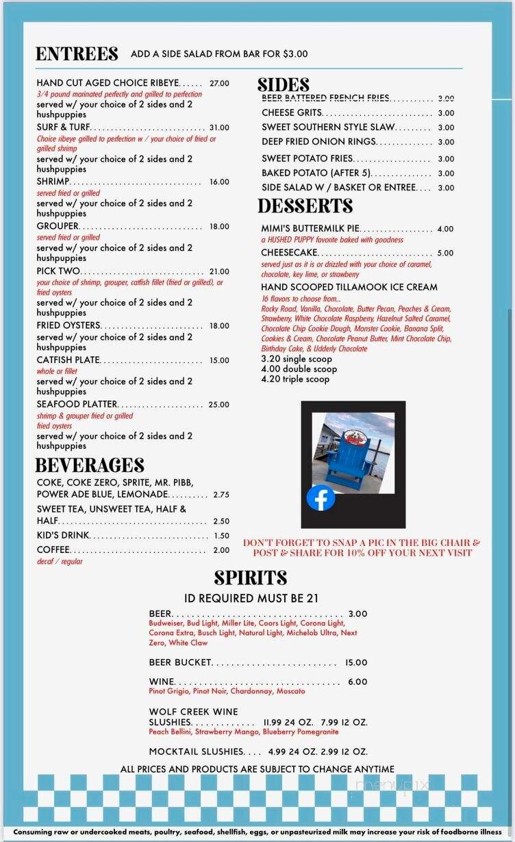 Buoy's on Blackshear - Cobb, GA menu_pic
