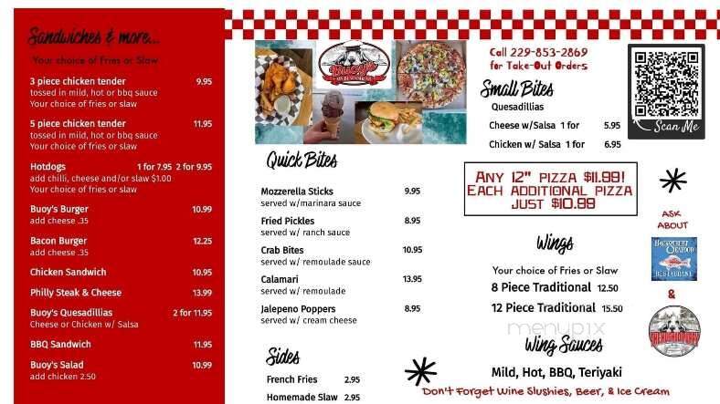 Buoy's on Blackshear - Cobb, GA menu_pic