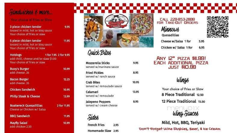 Buoy's on Blackshear - Cobb, GA menu_pic