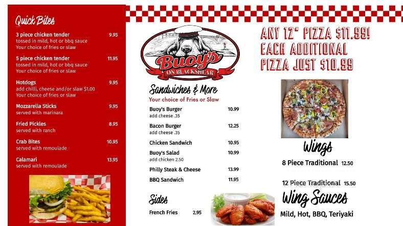 Buoy's on Blackshear - Cobb, GA menu_pic