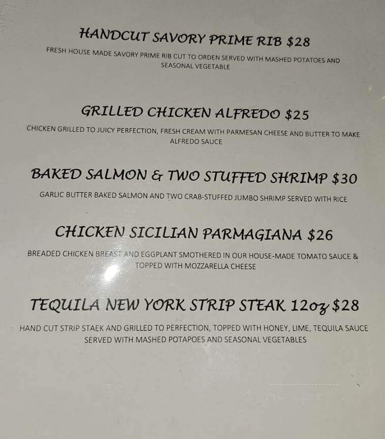 Abby's Restaurant & Bar - Saugerties, NY menu_pic