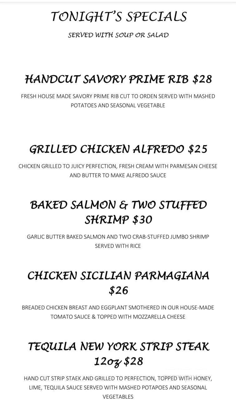 Abby's Restaurant & Bar - Saugerties, NY menu_pic