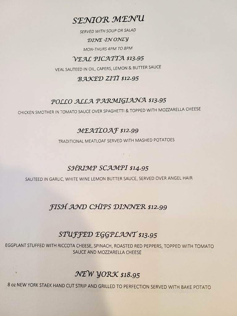 Abby's Restaurant & Bar - Saugerties, NY menu_pic