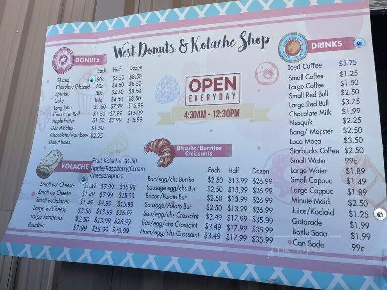 West donuts & kolaches shop - West, TX