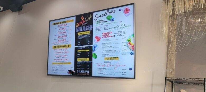 Crack & Sizzle - Detroit, MI menu_pic