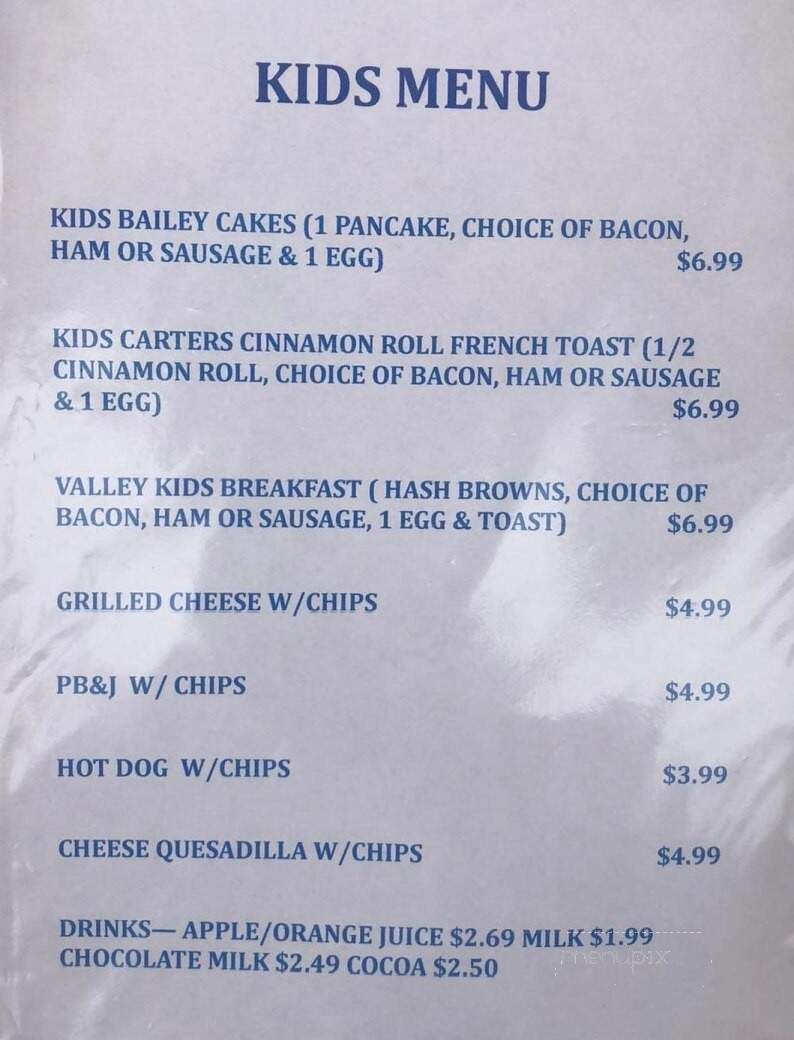 Not Doug's Country Kitchen and Espresso - Tonasket, WA menu_pic