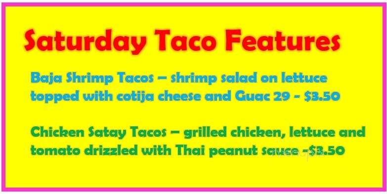 Taco 29 - Canajoharie, NY menu_pic