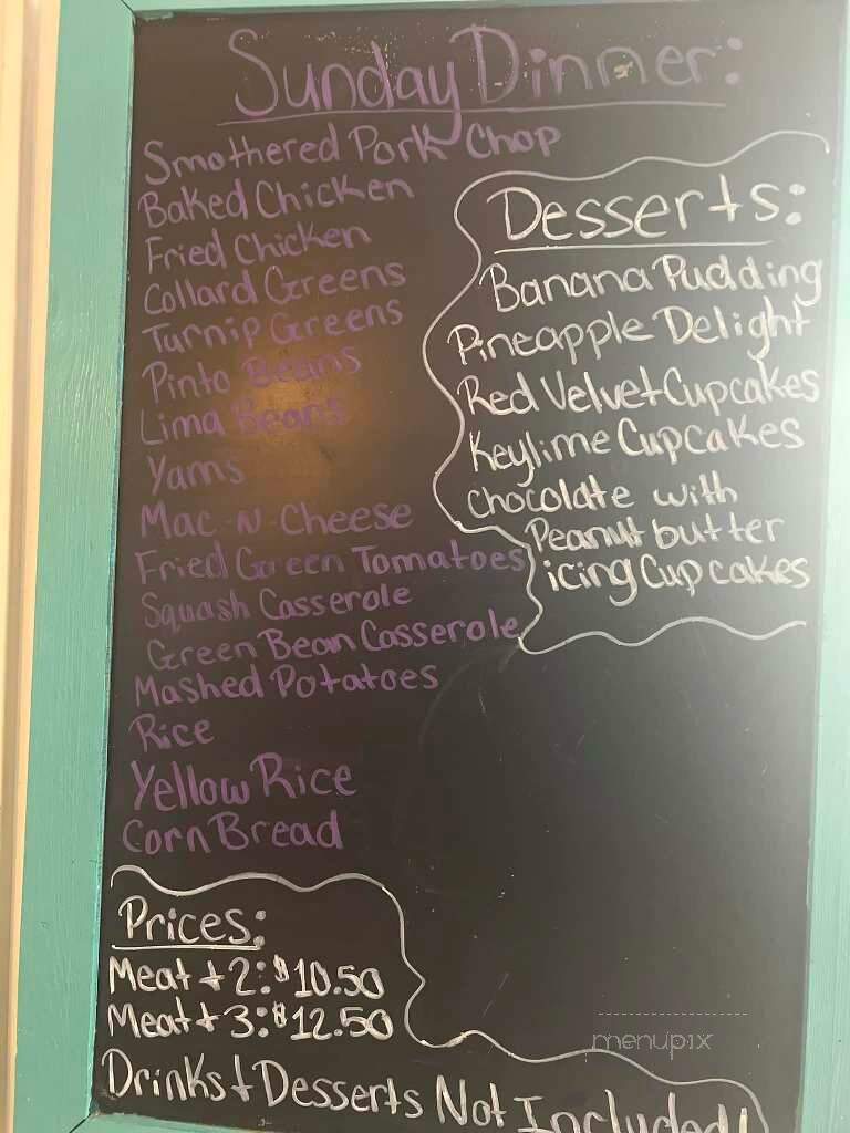 Mary Ruth's Restaurant - Georgiana, AL menu_pic