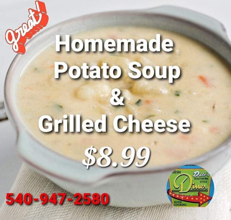 Dale's Diner - Montvale, VA menu_pic