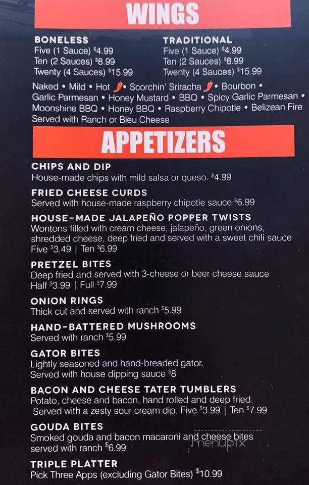 The Breakroom Pub and Grub - Tampico, IL menu_pic
