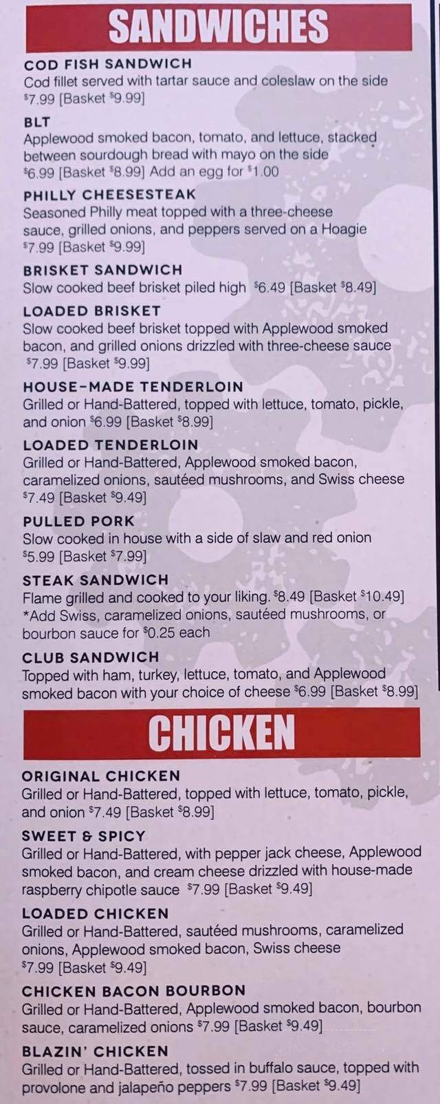 The Breakroom Pub and Grub - Tampico, IL menu_pic