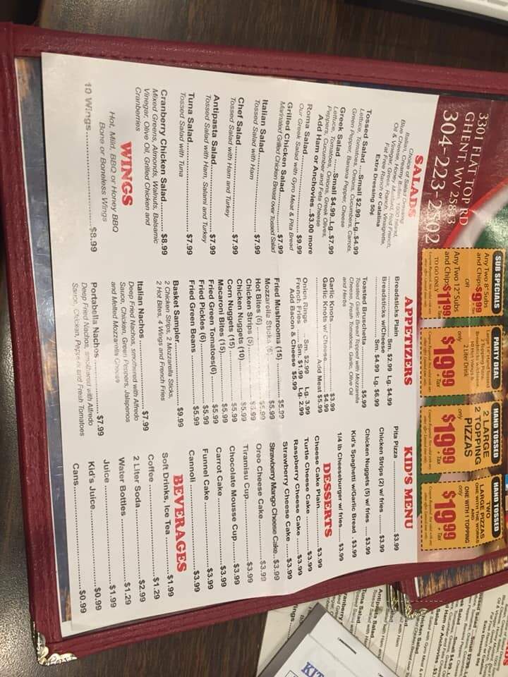 Eataly - Ghent, WV menu_pic
