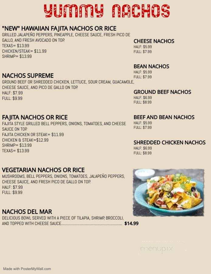 Antojitos Latinos - Glennville, GA menu_pic