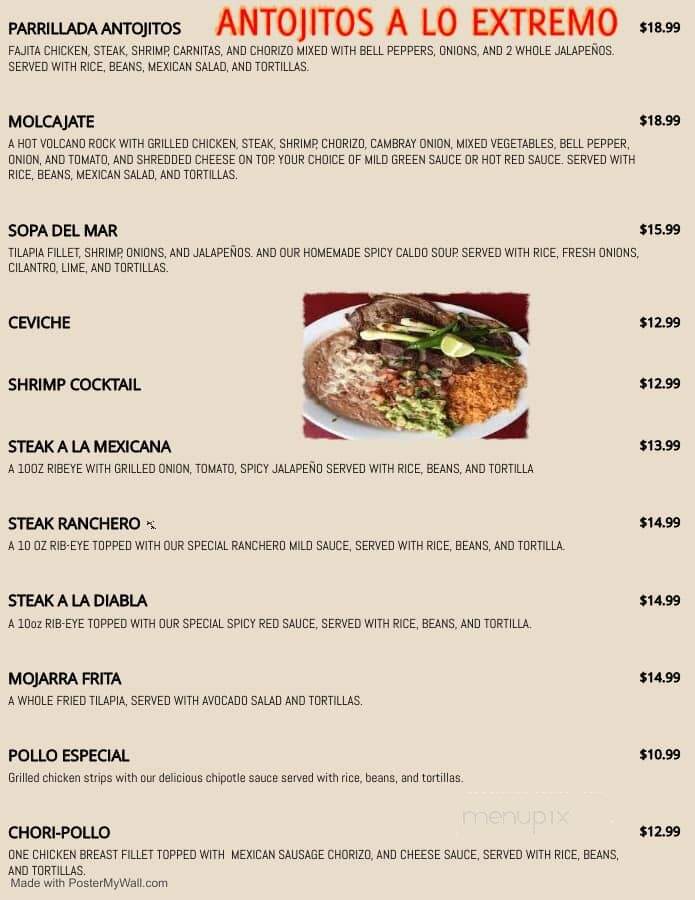 Antojitos Latinos - Glennville, GA menu_pic