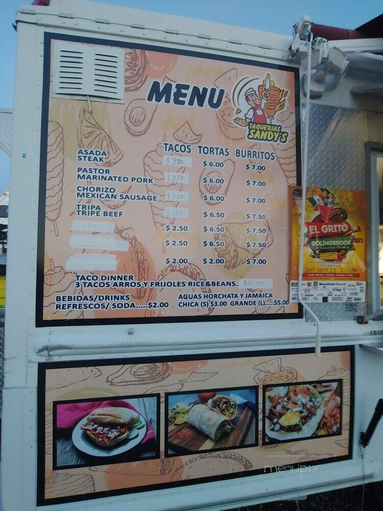 Taquerias Sandy's - Lockport, IL menu_pic