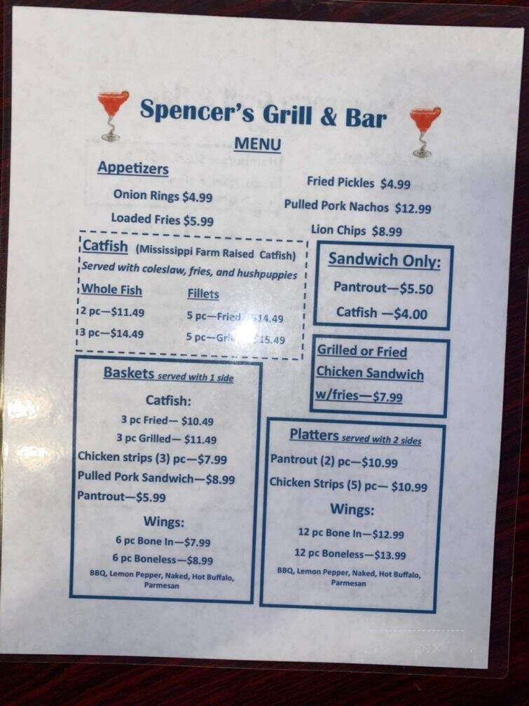 Spencer's Grill & Bar - Raleigh, MS
