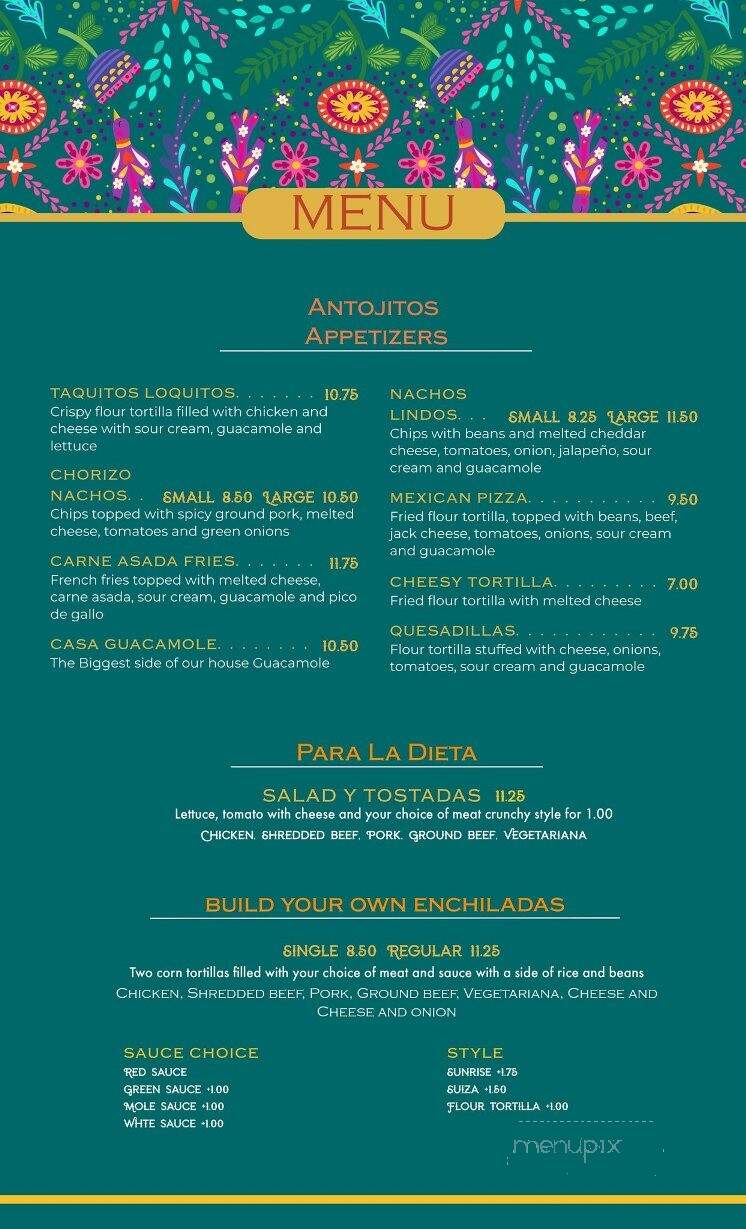 Cielito Lindo Cocina Mexicana - Pocatello, ID menu_pic