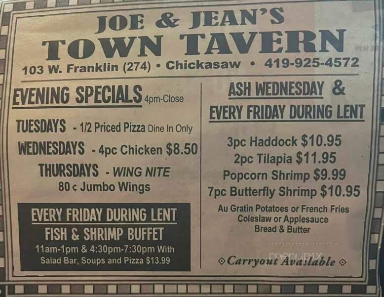 Town Tavern - Chickasaw, OH