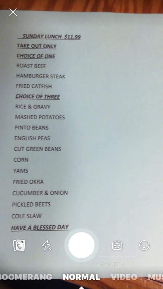 Rosemary's - Logansport, LA menu_pic