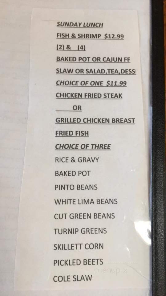 Rosemary's - Logansport, LA menu_pic