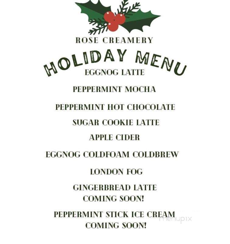 Rose Creamery - State Center, IA menu_pic
