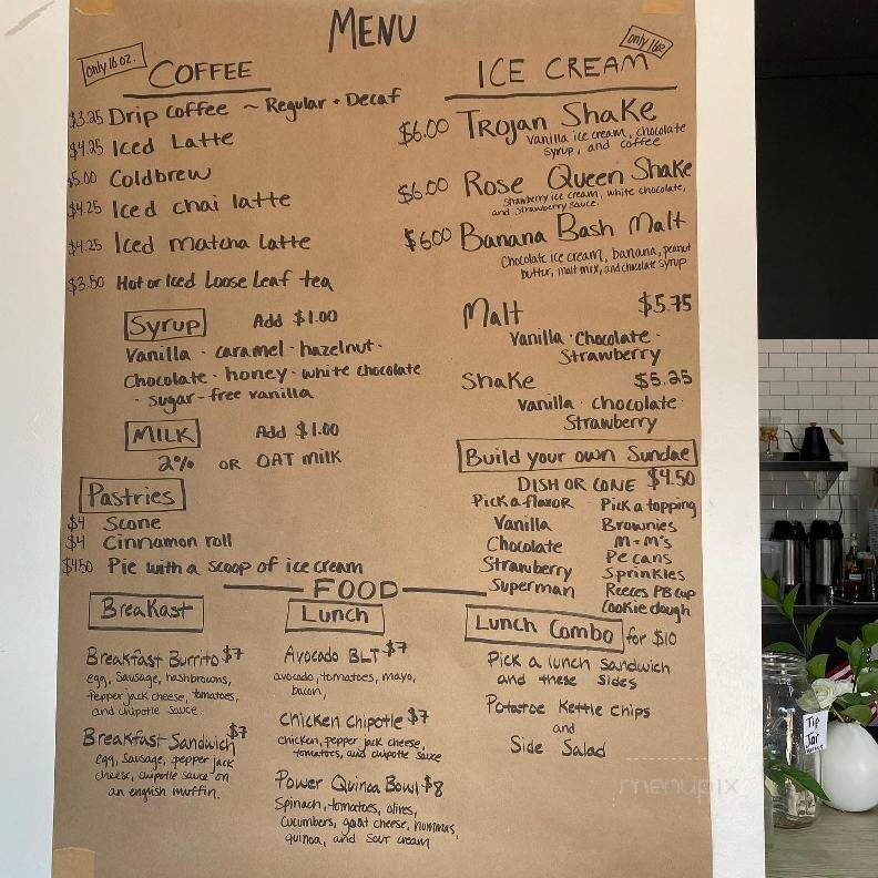 Rose Creamery - State Center, IA menu_pic